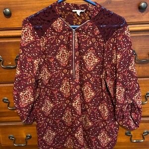 Maurices partial sheer top